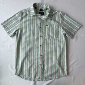 Buffalo David Bitton Mint Striped Button Up Shirt